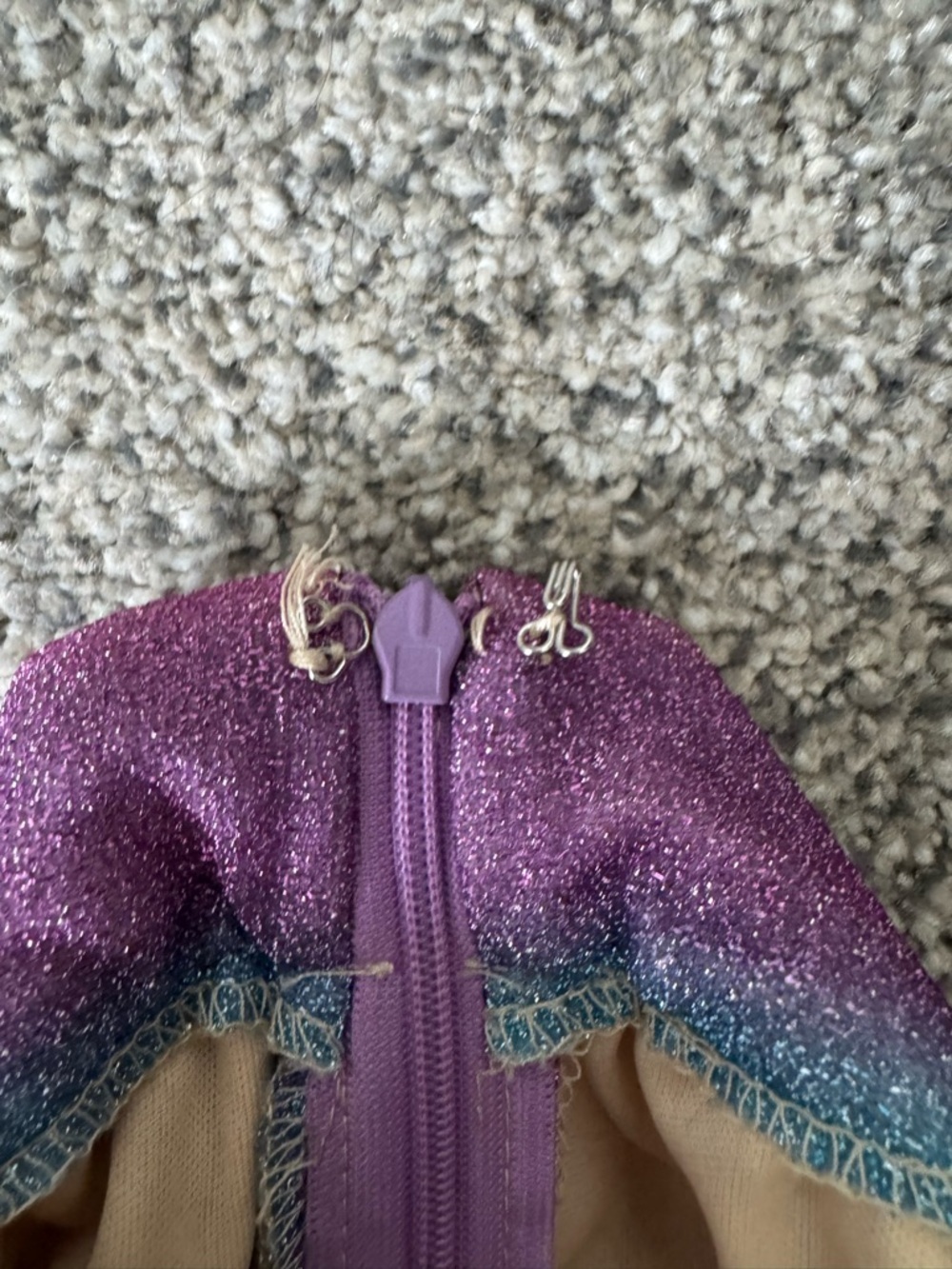 Flying Tomato Rainbow Chevron Pleated Midi Skirt - Glitter/Shimmer - Picture 2 of 3
